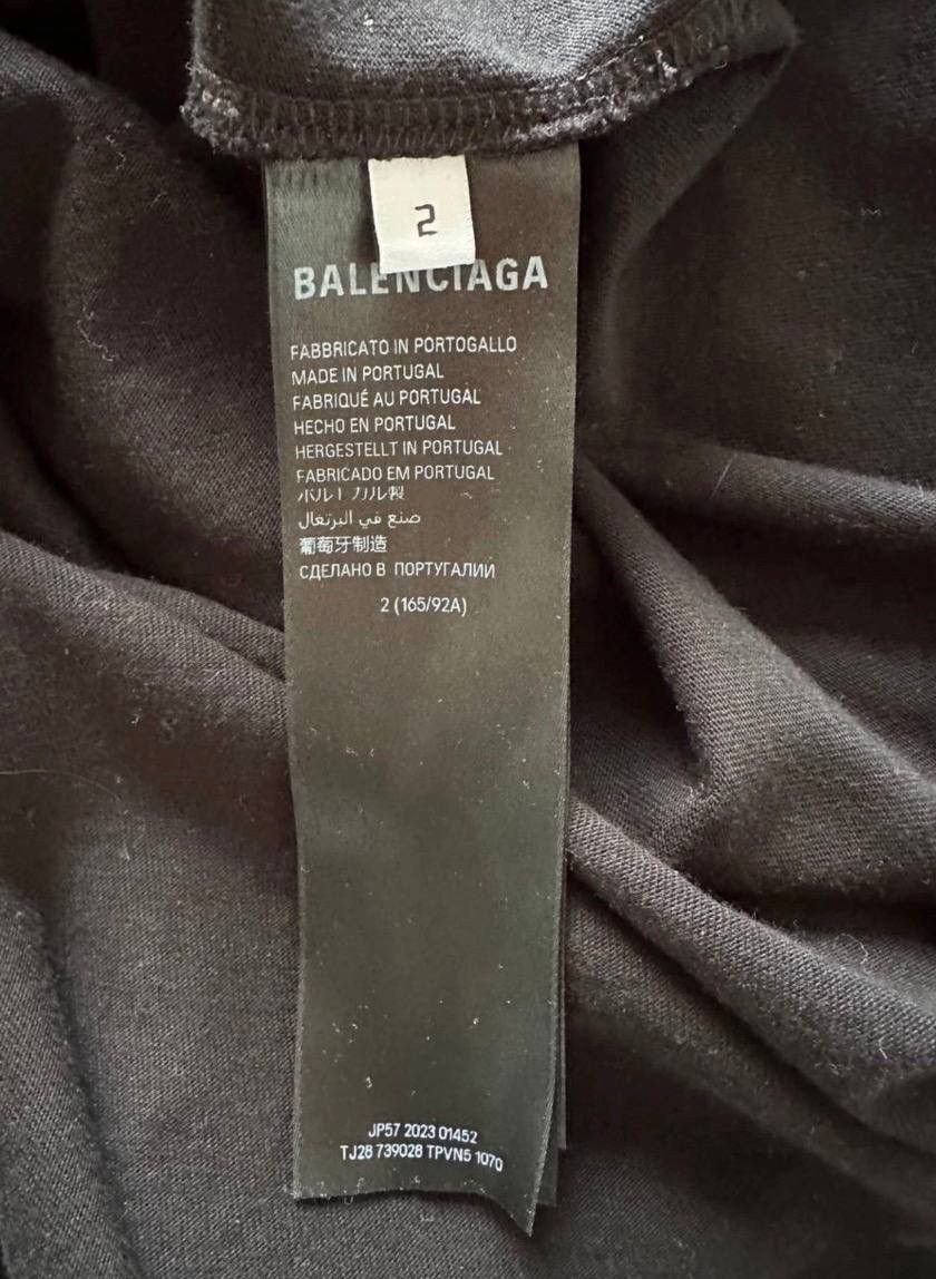 Balenciaga Balenciaga gothic flame logo t shirt Size US XL / EU 56 / 4 - 7 Thumbnail