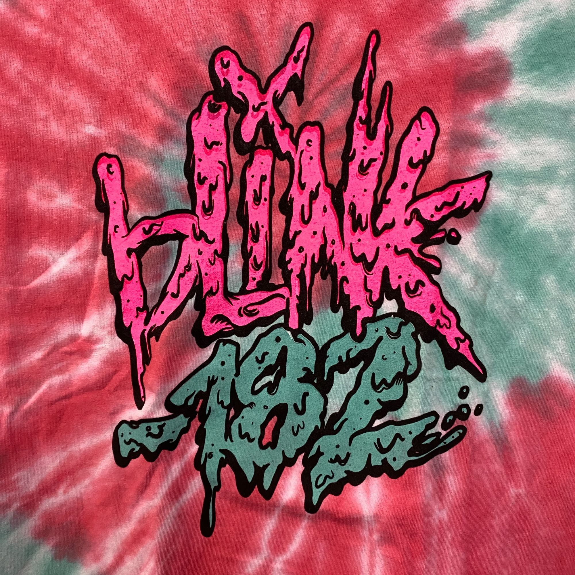 Band Tees Blink-182 Toxic Sludge Spell-Out Pop Punk Band Tie Dye S Size US S / EU 44-46 / 1 - 2 Thumbnail
