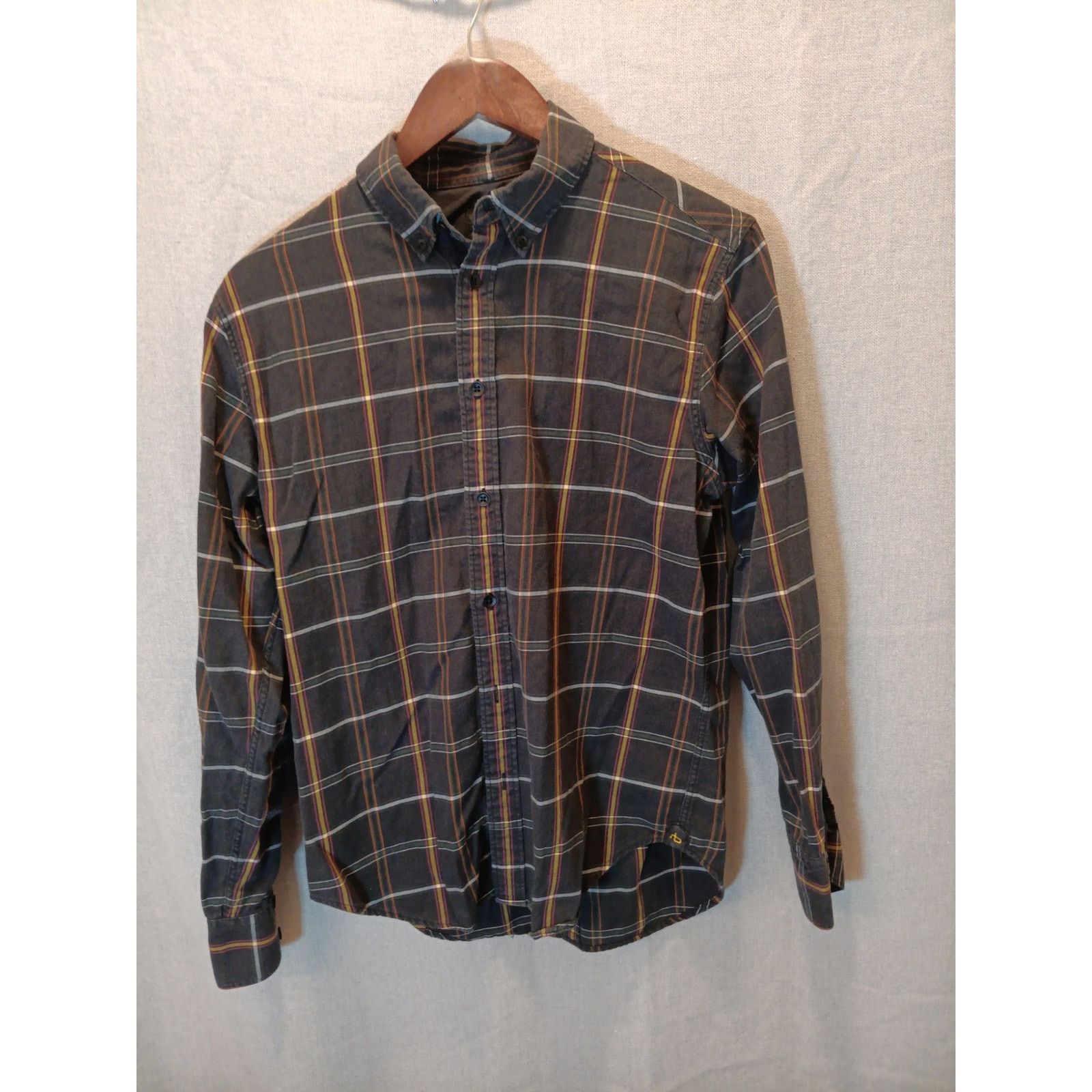 Rag & Bone Rag & Bone Men's Small Black Yellow Plaid Shirt Long Sleeve Size US S / EU 44-46 / 1 - 1 Thumbnail