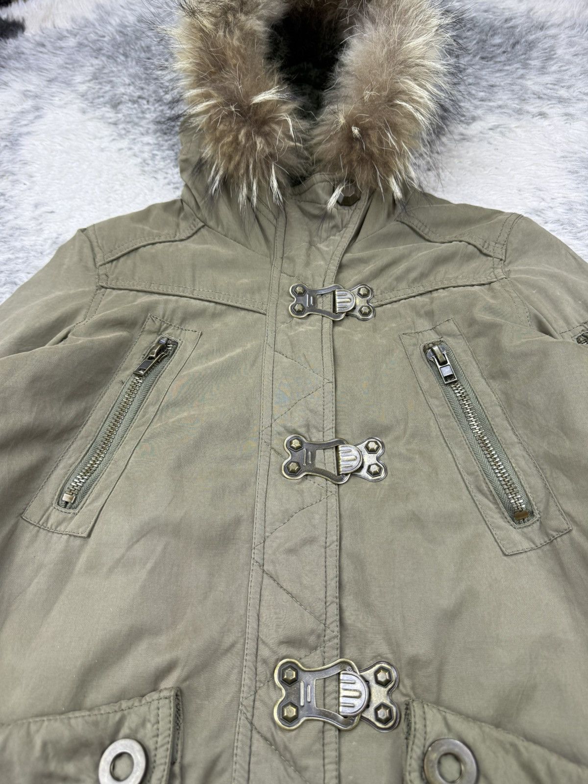 If Six Was Nine Japanese Designer like L.G.B. Fur Raccoon Jacket Size US S / EU 44-46 / 1 - 10 Thumbnail