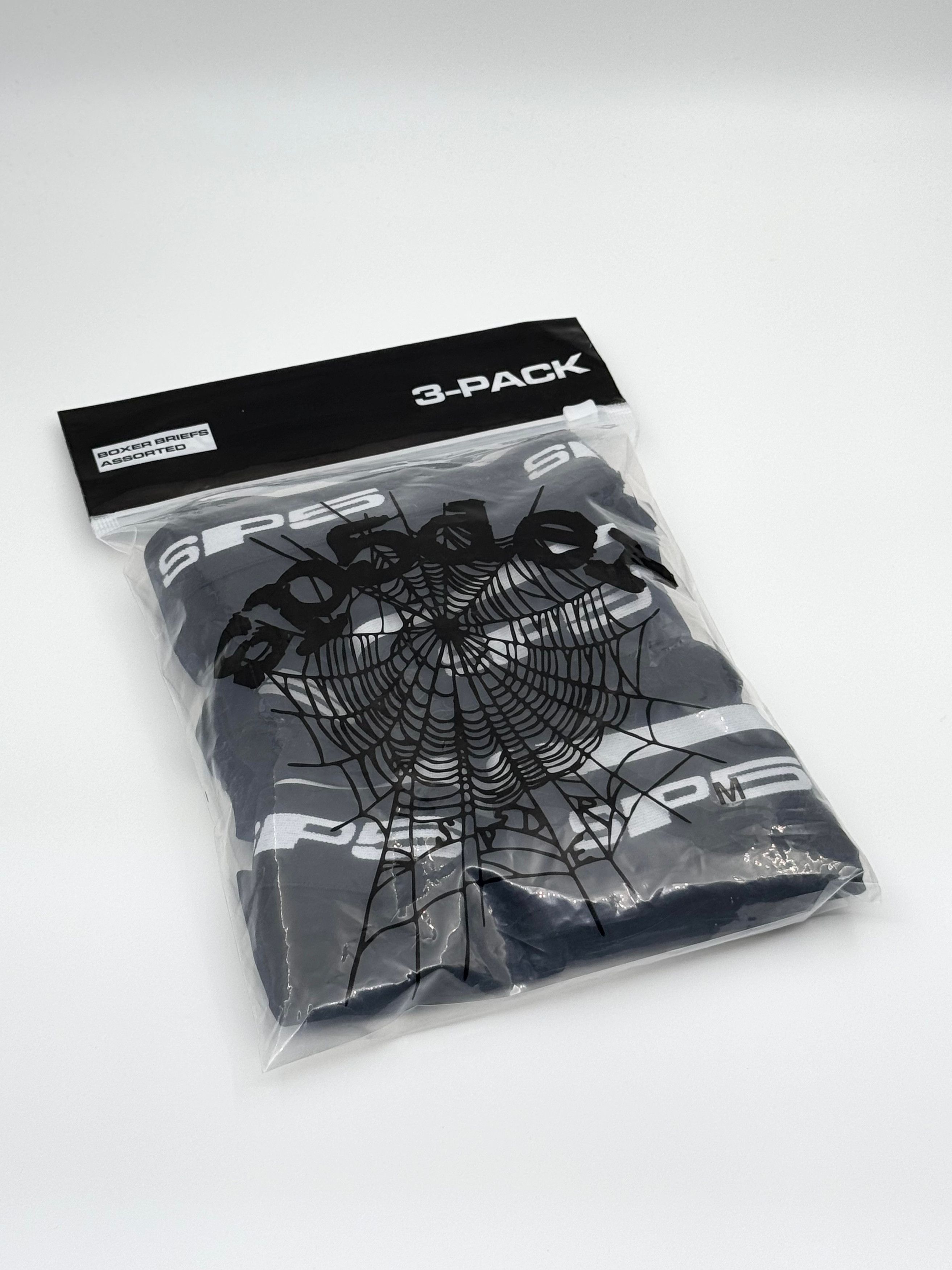 Sp5der Sp5der Boxer Briefs (Set of 3) Black Size 32 - 1 Thumbnail