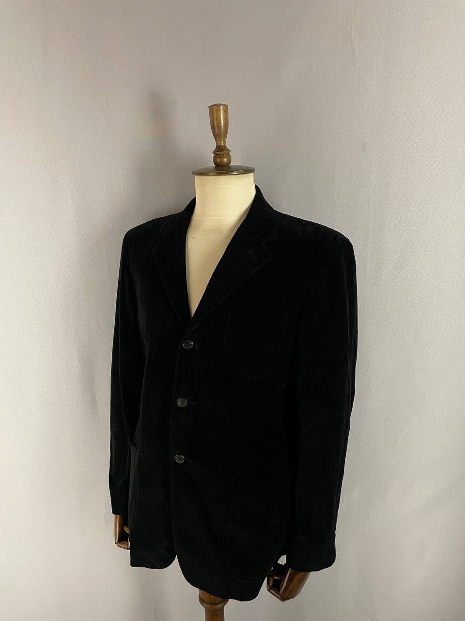 Prada Prada Corduroy Blazer Jacket Black Size US M / EU 48-50 / 2 - 1 Thumbnail