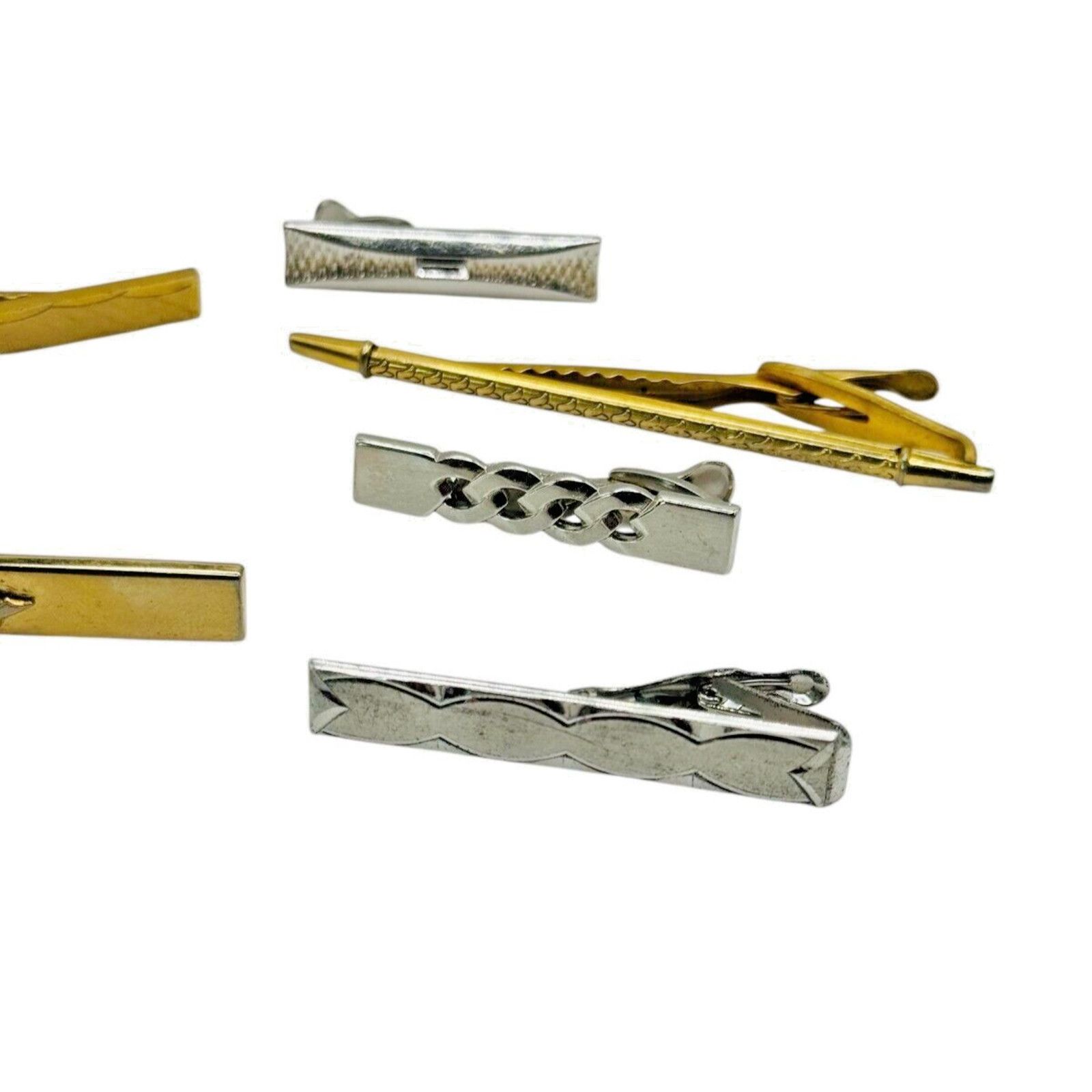 The Unbranded Brand Lot of 6 VNTG Tie Clips Foster, Anson, Hickok Men's Jewelry Size ONE SIZE - 2 Thumbnail