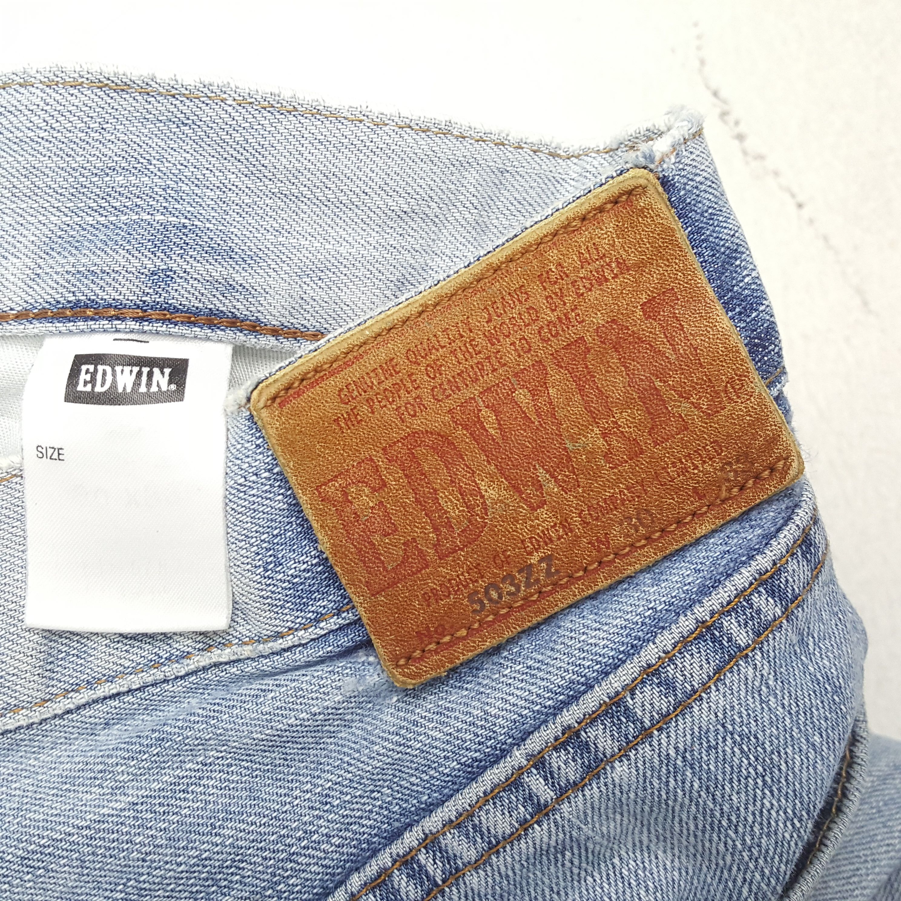 Edwin × Vintage Vintage EDWIN American Punk Style Distressed Denim Jean Size US 28 / EU 44 - 14 Thumbnail