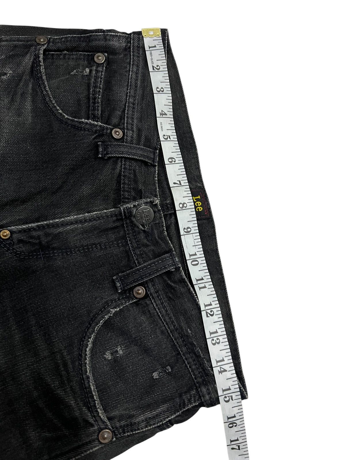 If Six Was Nine × Lee 🌈80s Lee Riders Beams Distress Ripped Zipper Jean Size US 30 / EU 46 - 12 Thumbnail