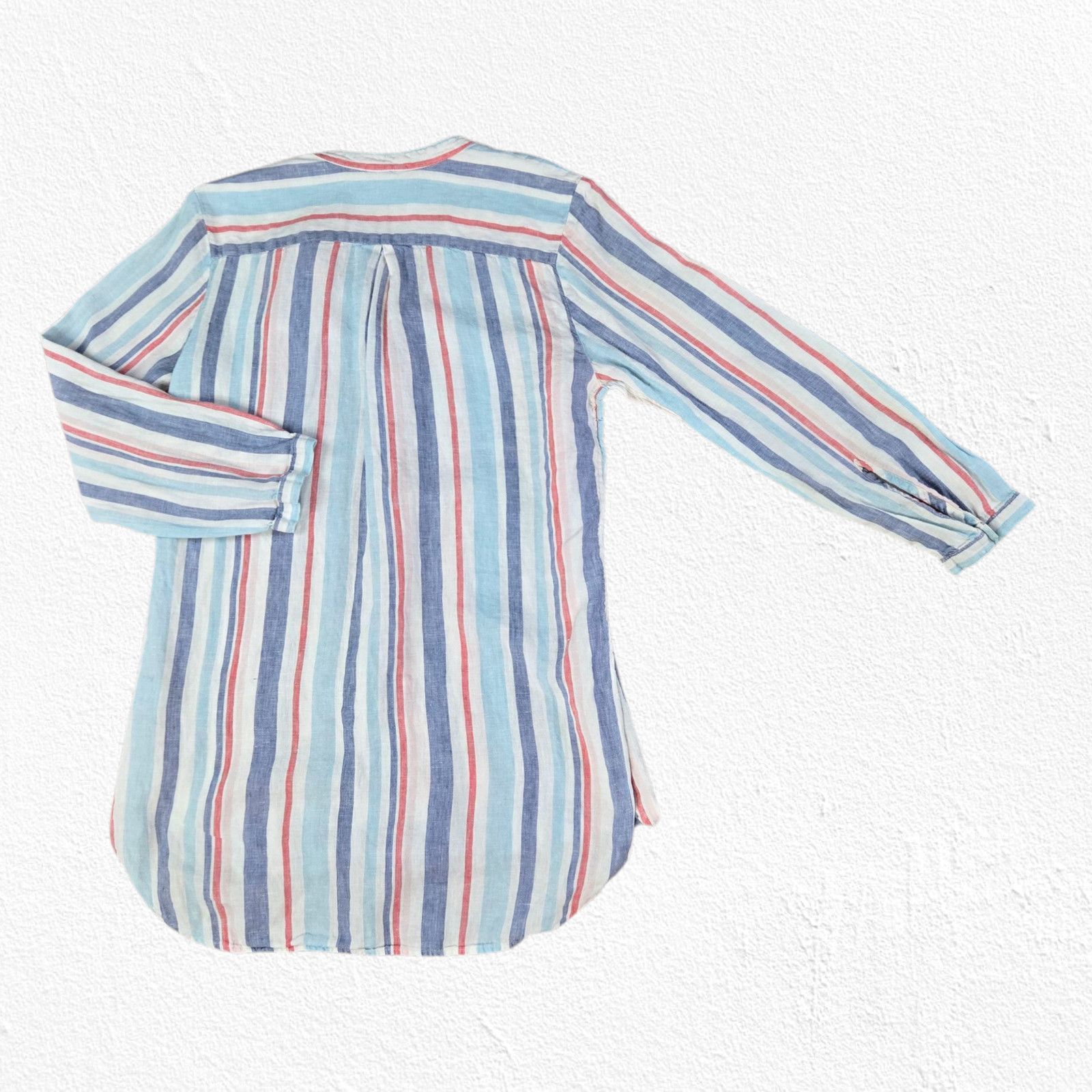 L.L. Bean L.L. Bean 100% Linen Blue White Stripe Tunic Size Small Size S / US 4 / IT 40 - 7 Thumbnail