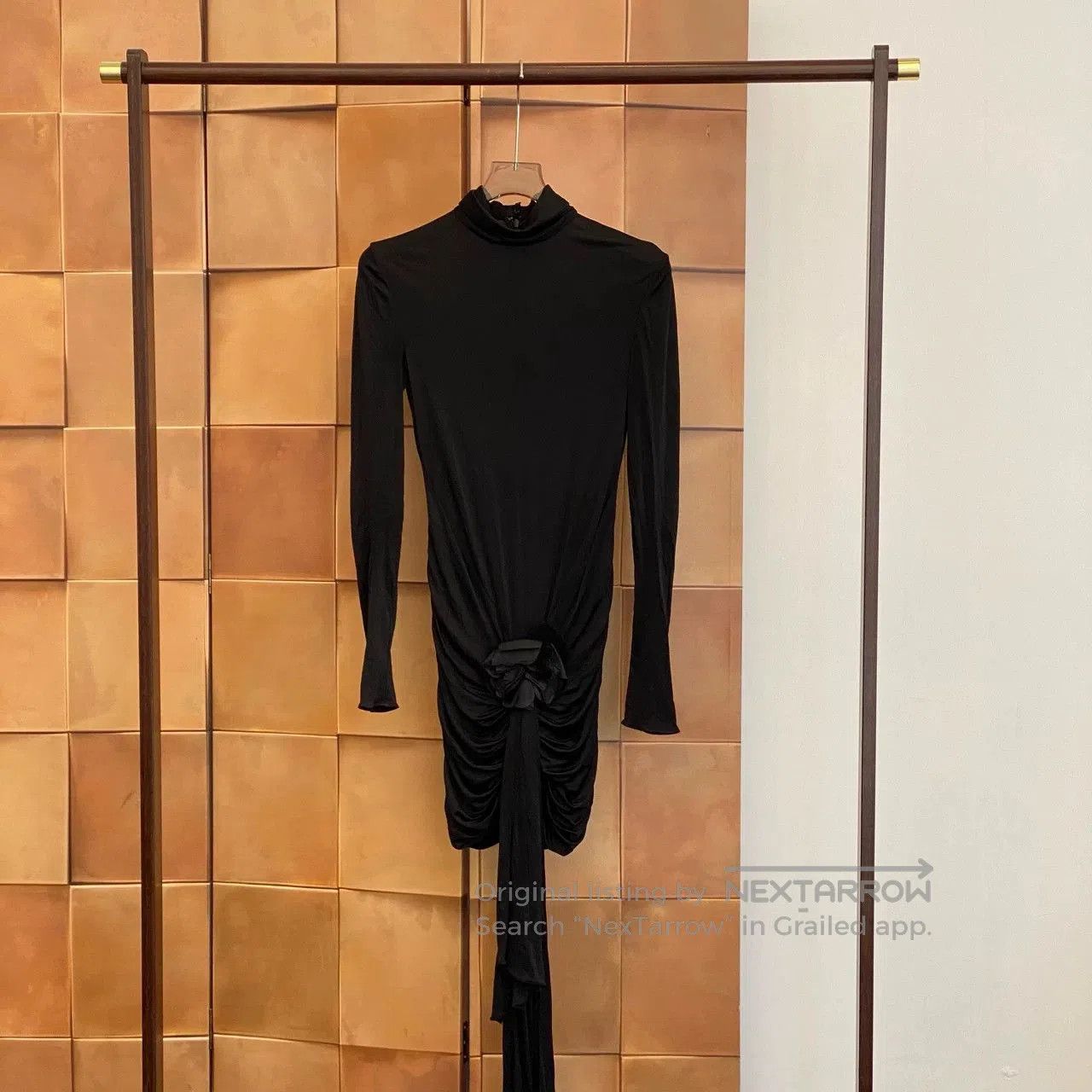 Saint Laurent Paris Saint Laurent Black Turtleneck Long Sleeve Dress. Size S / US 4 / IT 40 - 1 Thumbnail