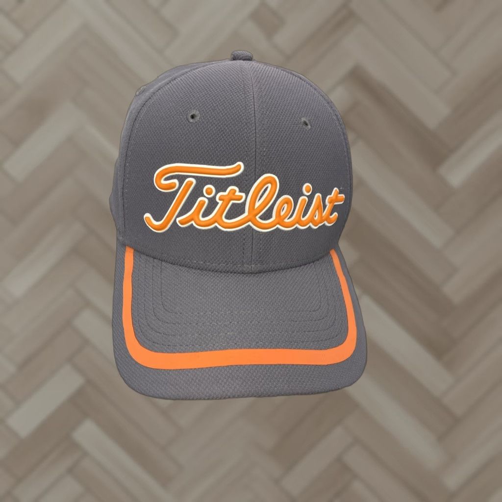 Titleist TITLEIST Fitted Golf Hat, Size S/M, Gray Orange, Men's Outdoor Sports Apparel Size ONE SIZE - 1 Thumbnail