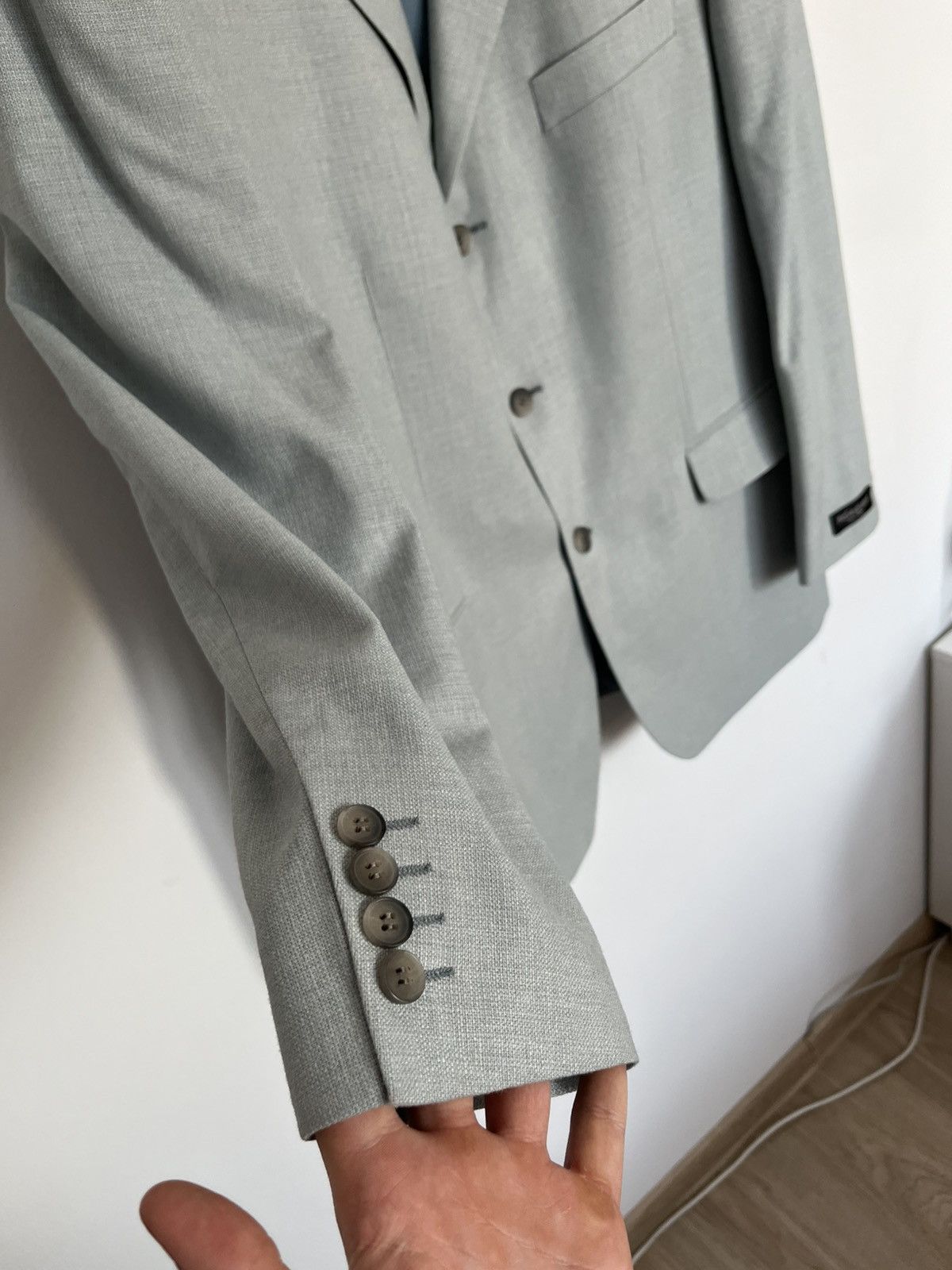 Yves Saint Laurent Vintage Yves Saint Laurent Pour Homme Silk & Wool Blazer Size 48R - 5 Thumbnail