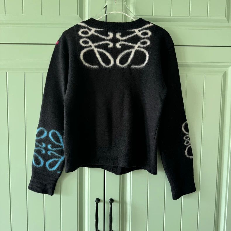 Loewe LOEWE Black wool cardigan Size M / US 6-8 / IT 42-44 - 2 Thumbnail
