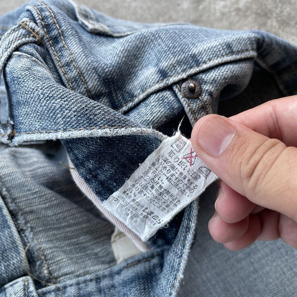 Japanese Brand Vintage Villand Japan Faded Distressed Denim Jeans Pants W36 Size US 36 / EU 52 - 7 Thumbnail
