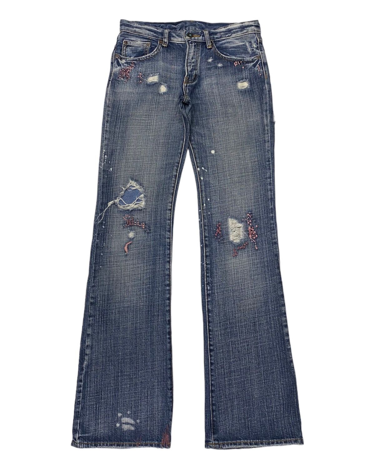 Flare Jeans Distress Bootcut Coat Of Arms Ifsixwasnine Style