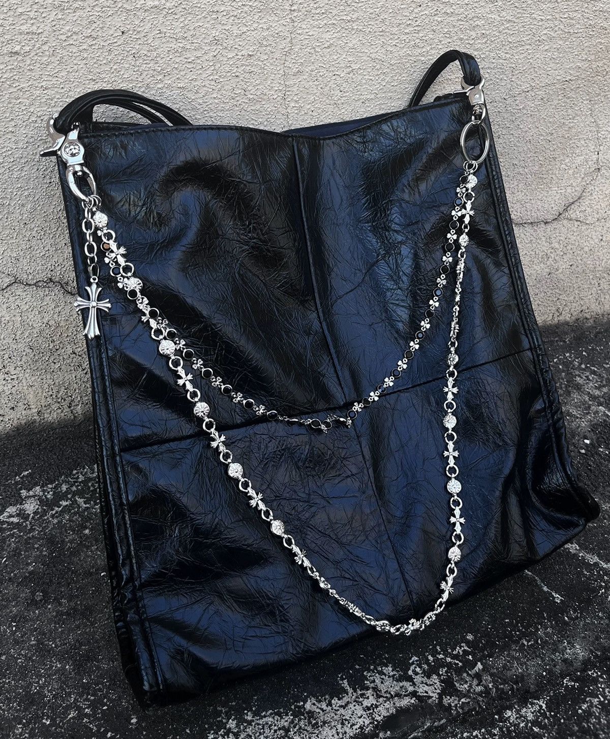 Japanese Brand Avant garde punk double link metal pocket wallet chain Size ONE SIZE - 6 Thumbnail
