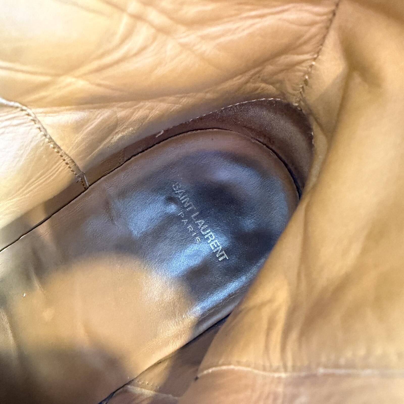 Saint Laurent Paris Saint Laurent Paris Wyatt Harness Suede Boots Tan Mens US 8 Size US 8 / EU 41 - 10 Thumbnail