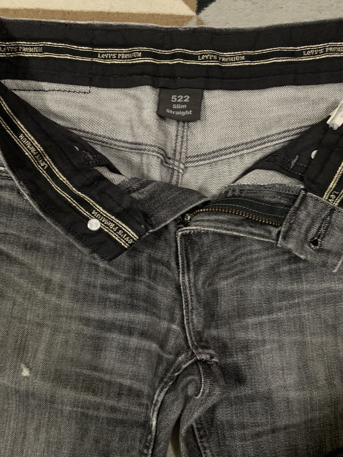 Levi's Vintage Clothing Vintage Y2K Levis Premium Slim Straight Ripped Grunge Jeans Size US 29 - 5 Thumbnail