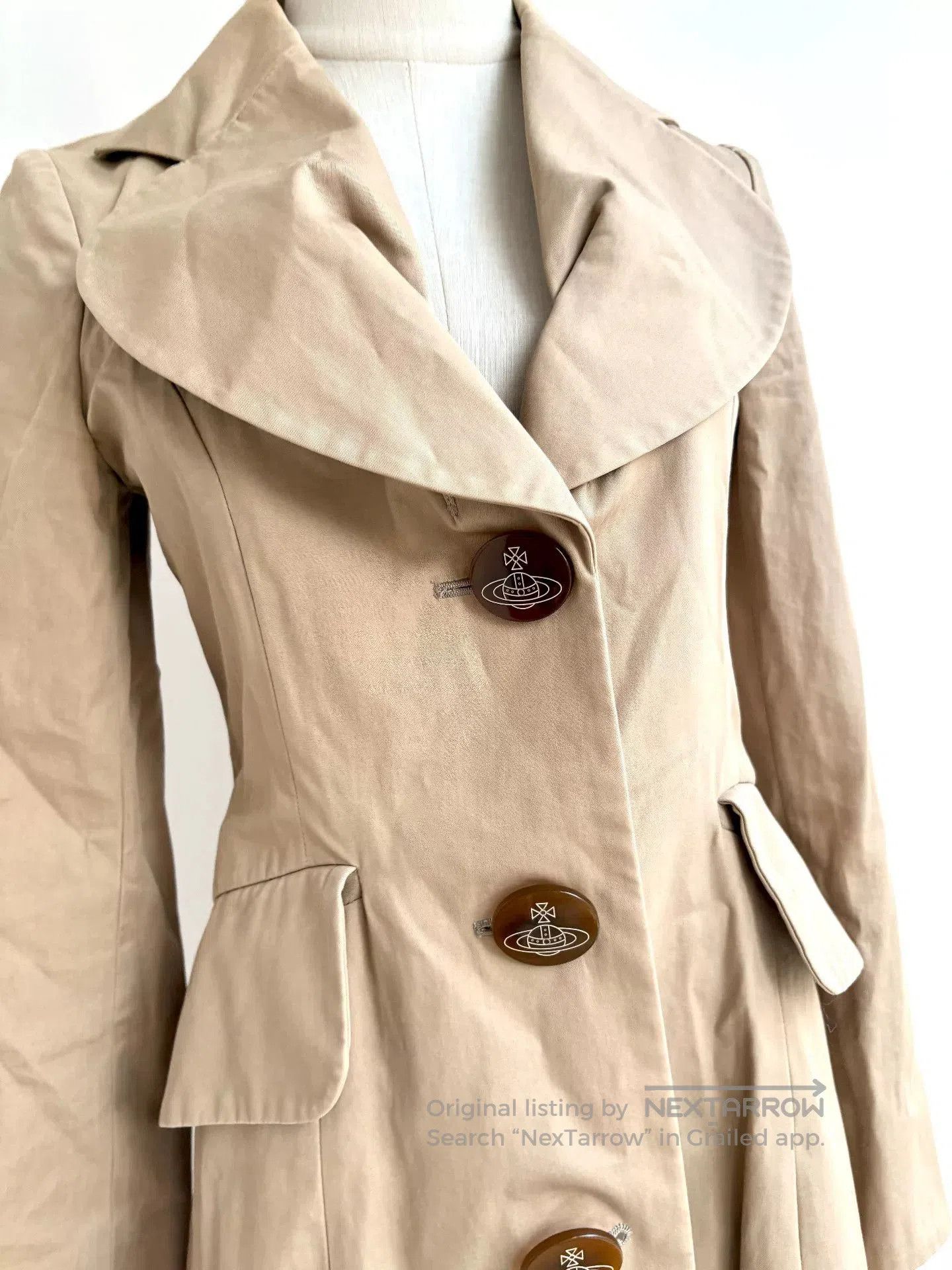 Vivienne Westwood vivienne westwood heart collar khaki trench coat. Size XL / US 12-14 / IT 48-50 - 2 Thumbnail