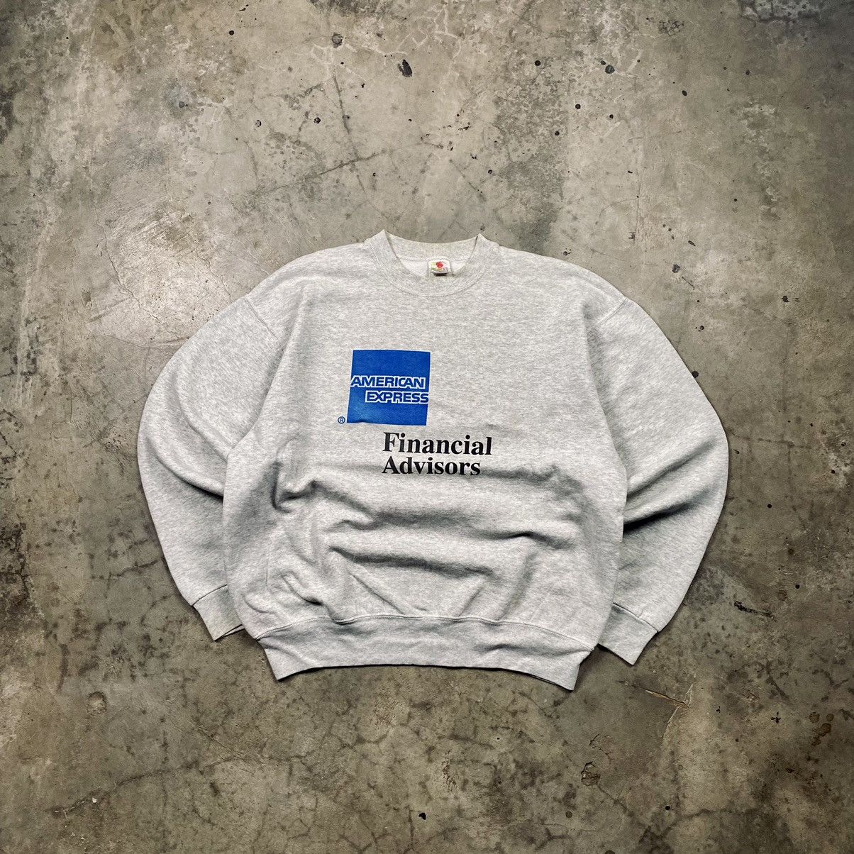 American Apparel × Fruit Of The Loom × Vintage y2k American Express Financial Advisor Crewneck Size US XL / EU 56 / 4 - 1 Thumbnail