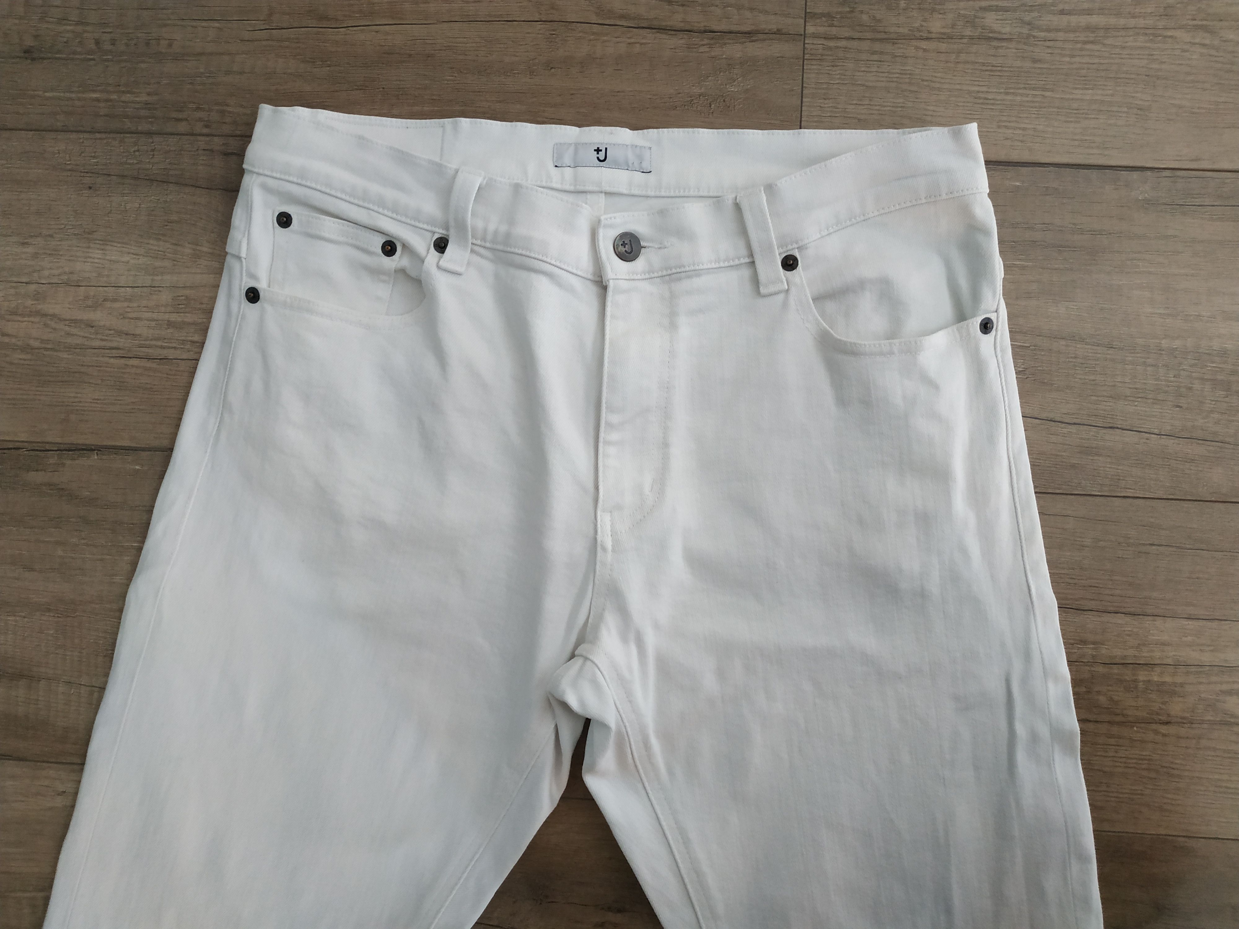 Jil Sander × Uniqlo Uniqlo x Jil Sander Men's White Jeans/ Denim Trousers, W 33 Size US 33 - 5 Thumbnail