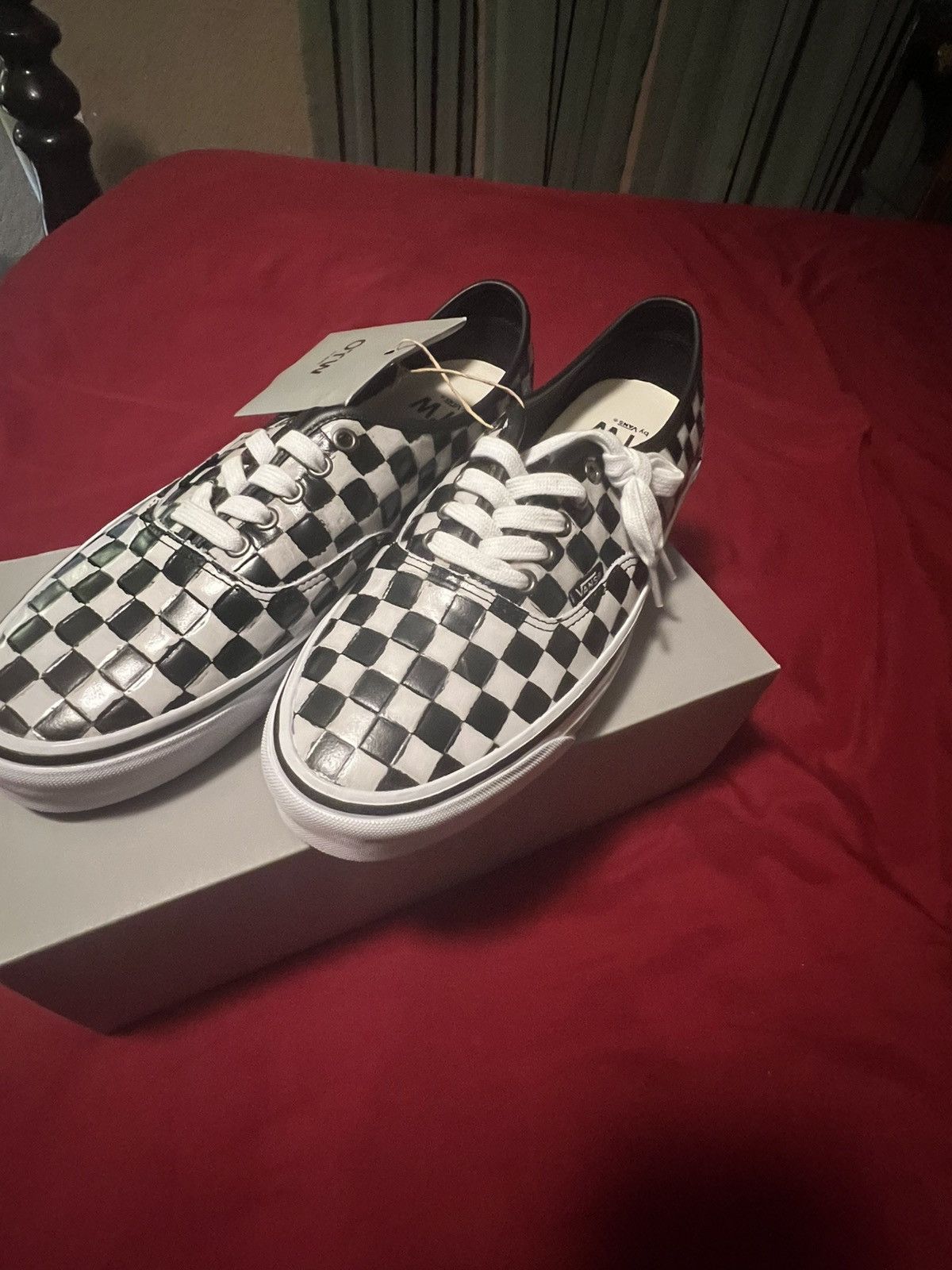 Vans OTW Leather Checkerboard Authentic 44 Vibram Size US 12 / EU 45 - 1 Thumbnail