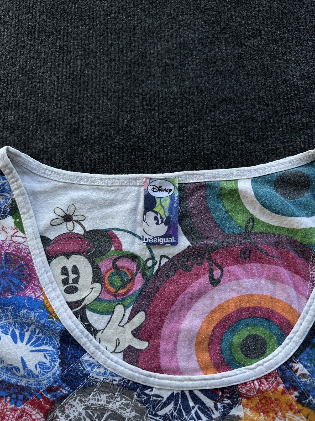 Desigual 🚨Desigual DISNEY Womens Mesh Face JPG Style Rare Old Money Size XL / US 12-14 / IT 48-50 - 5 Thumbnail