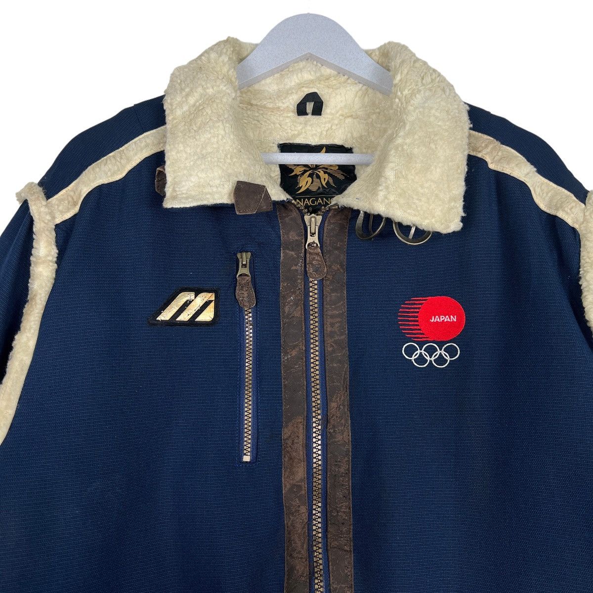 Mizuno ☀️NAGANO JAPAN OLYMPIC 1998 WINTER SHERPA JACKET Size US M / EU 48-50 / 2 - 4 Thumbnail