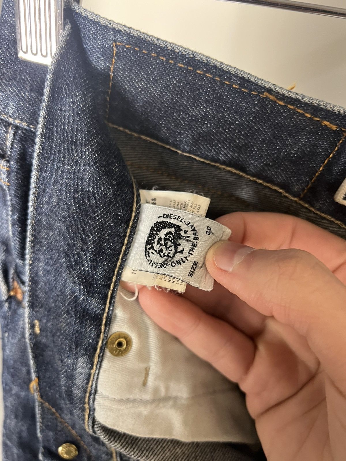 Diesel × Vintage VERY RARE DIESEL INDUSTRY DENIM DIVISION JEANS DESIGNER 90s Size US 30 / EU 46 - 6 Thumbnail