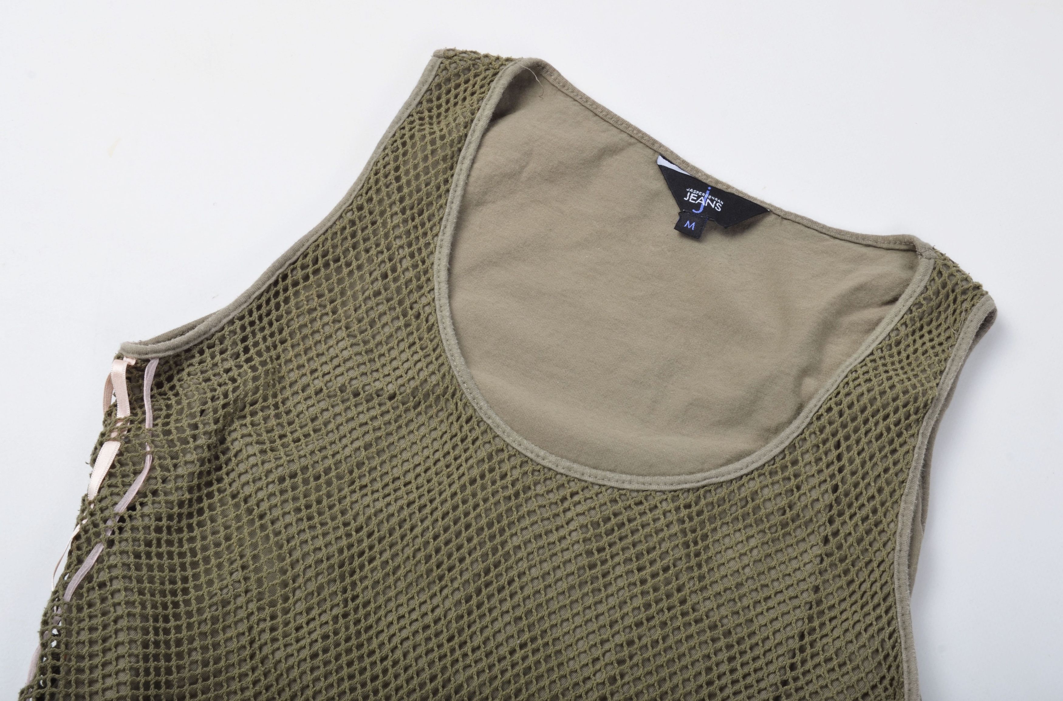 Jasper Conran Vintage Jasper Conran Y2K Grunge Double Layer Fishnet Top Size M / US 6-8 / IT 42-44 - 5 Thumbnail