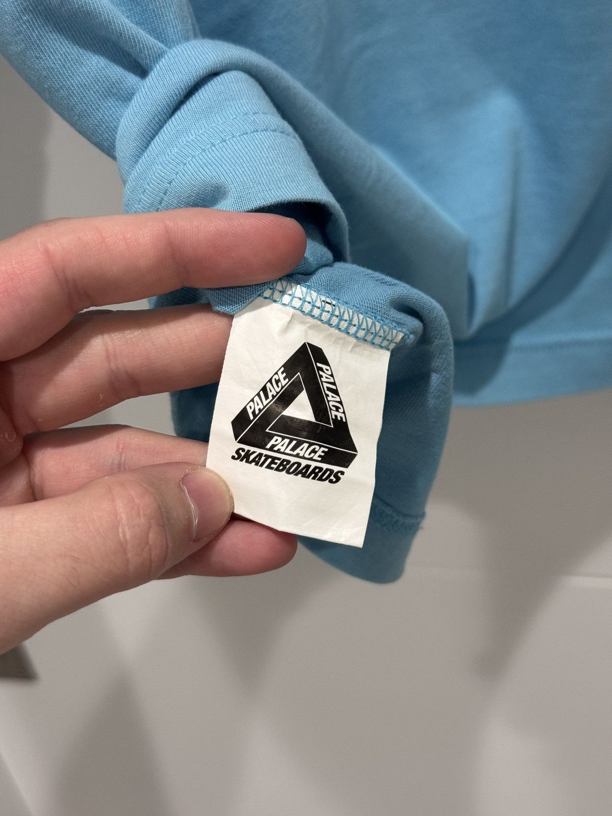 Palace Palace P-3D Triangle Aqua Blue LS Tee T Shirt Size L Size US L / EU 52-54 / 3 - 8 Thumbnail