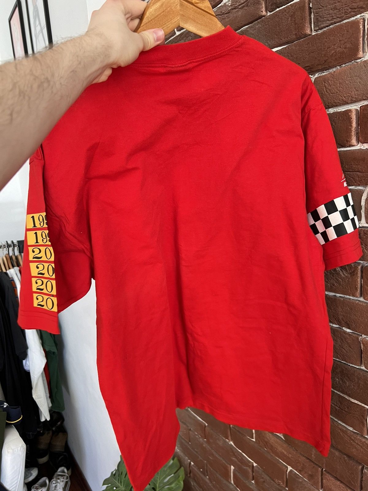 Formula 1 Formula Uno Michael Schumacher Racing Red Tshirt XL Ferrari Size US XL / EU 56 / 4 - 4 Thumbnail