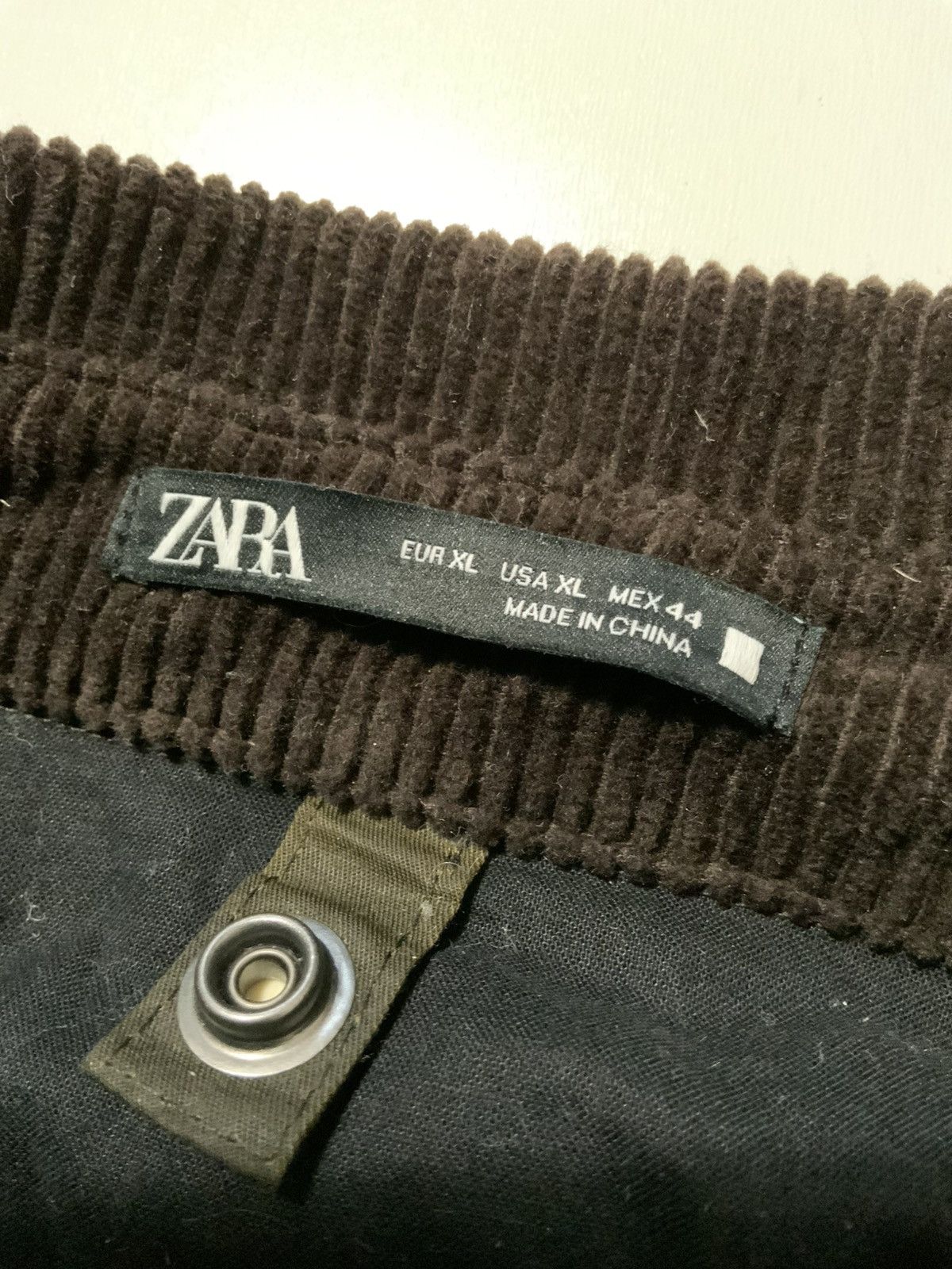 Zara Zara Work Wax Coated Field Corduroy Collar Utility Jacket Size US XL / EU 56 / 4 - 6 Thumbnail