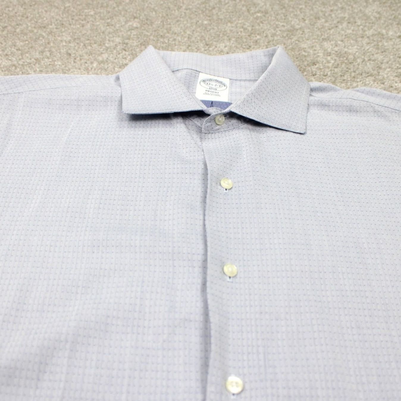 Brooks Brothers Brooks Brothers Regent Dress Shirt Mens 17 1/2 Blue All Cotton L/S Button-Down Non-Iron Regular Size Type Shirt Men Size US XXL / EU 58 / 5 - 5 Thumbnail