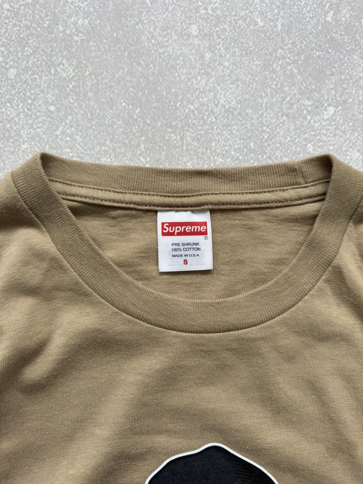 Supreme × Vintage Supreme Reaper Skull Dusty Begie Tee Shirt SS23 Size US S / EU 44-46 / 1 - 6 Thumbnail