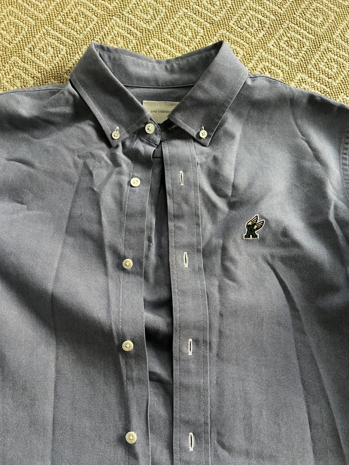 Aime Leon Dore AIME LEON DORE A-WING PATCH OXFORD SHIRT - SLATE BLUE Size US M / EU 48-50 / 2 - 3 Thumbnail