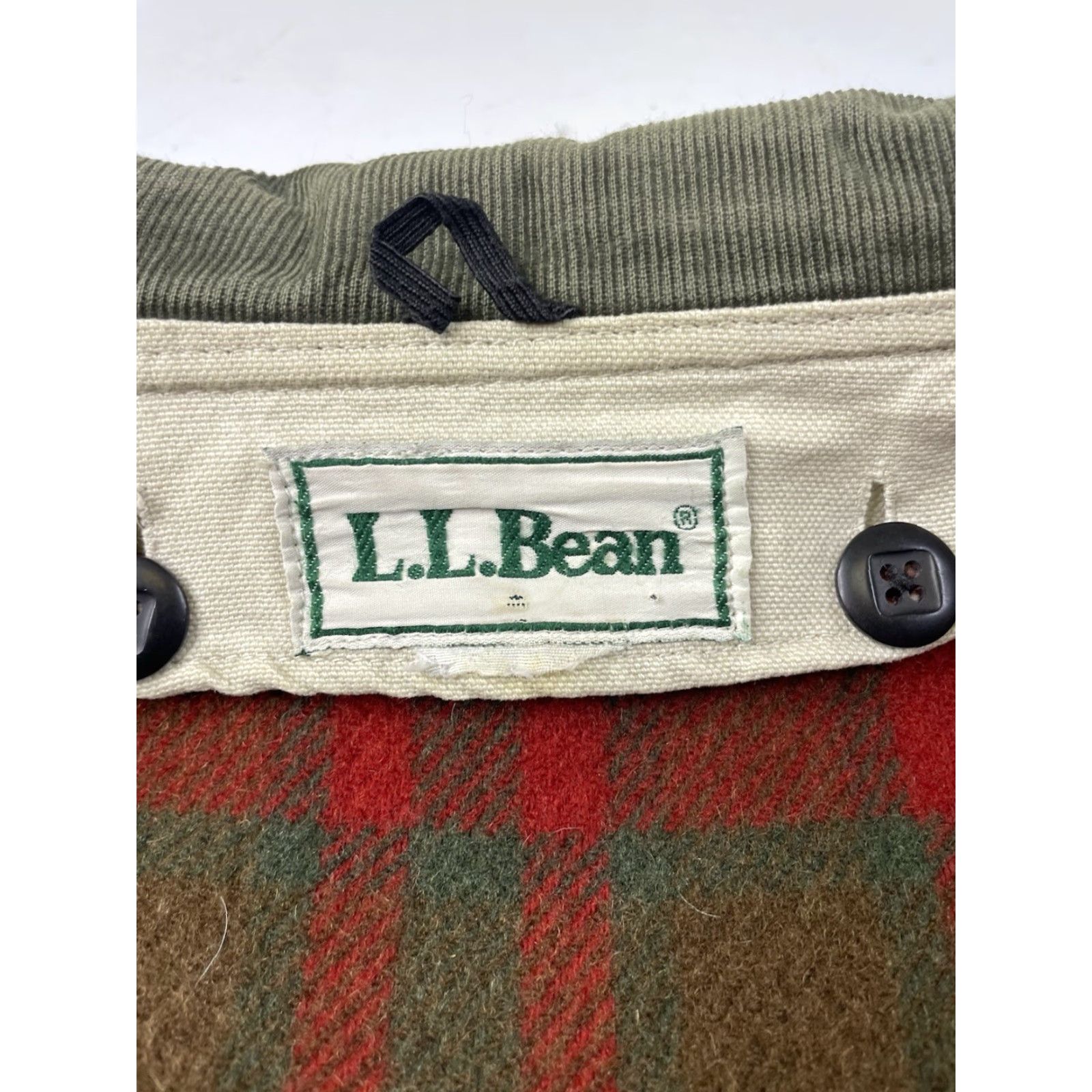 Vintage VINTAGE L.L. Bean Barn Chore Hunting Field Jacket Coat Flannel Liner Size Large Men Jacket Beige 90s American Size US L / EU 52-54 / 3 - 3 Thumbnail