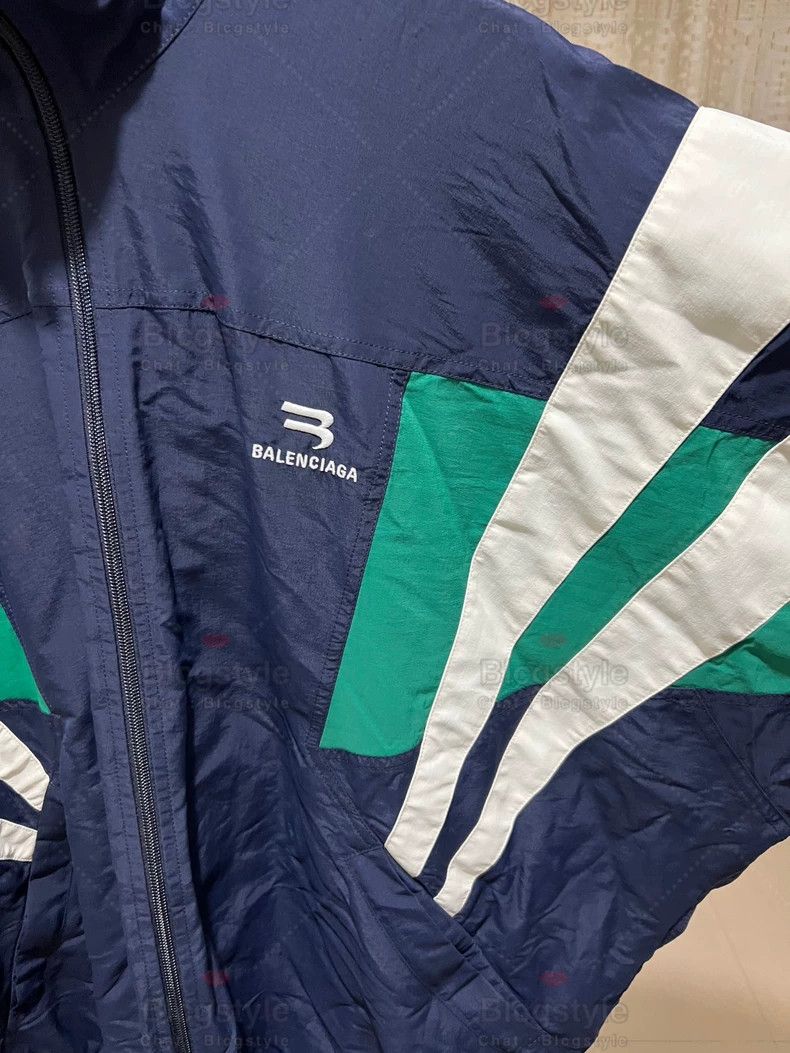 Balenciaga Balenciaga Color-Blocked School Uniform Sports Jacket Coat Size US S / EU 44-46 / 1 - 2 Thumbnail
