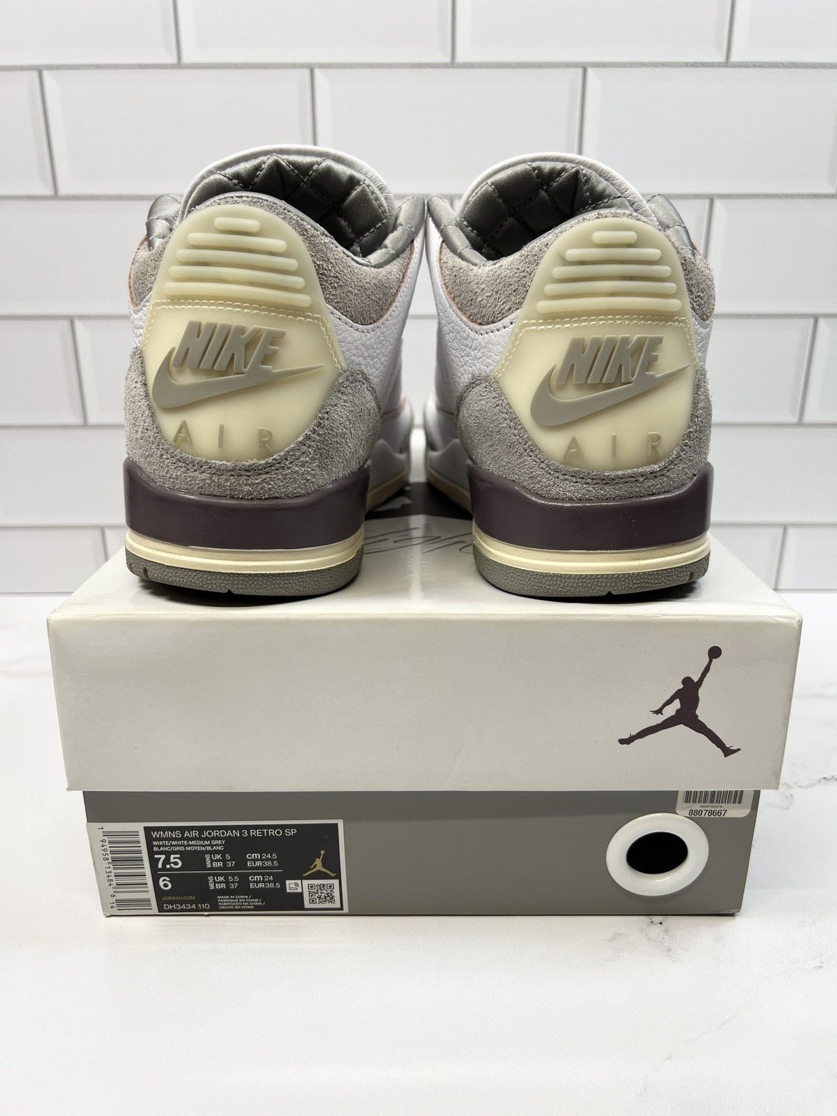 Jordan Brand Nike Retro Air Jordan A Ma Maniere 3s 3 Size US 7.5 / IT 37.5 - 3 Thumbnail