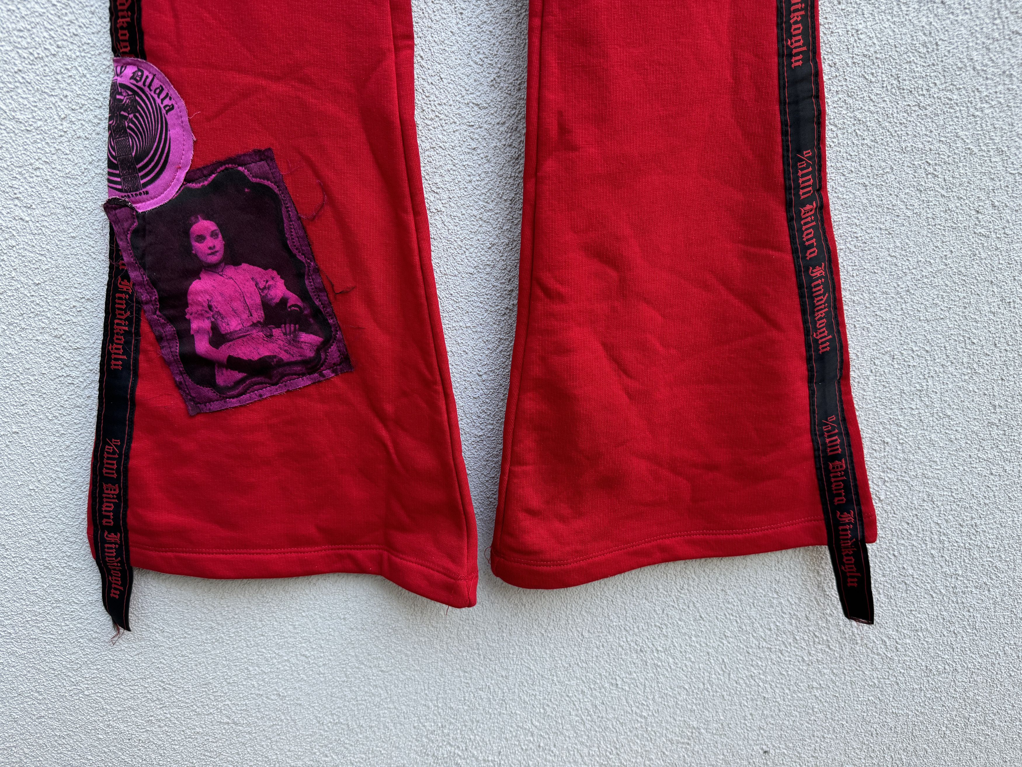 Dilara Findikoglu Dilara Findikoglu Women's Red DARK ANGEL JOGGERS Size 27" / US 4 / IT 40 - 8 Thumbnail