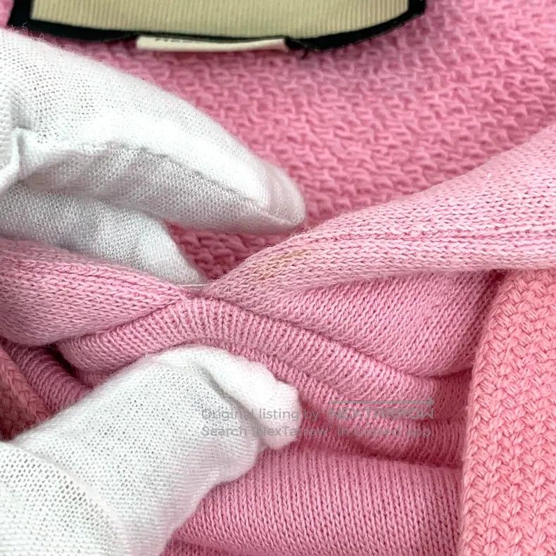 Gucci Gucci Co-branded pink logo letter cat print cotton hooded Size S / US 4 / IT 40 - 8 Thumbnail