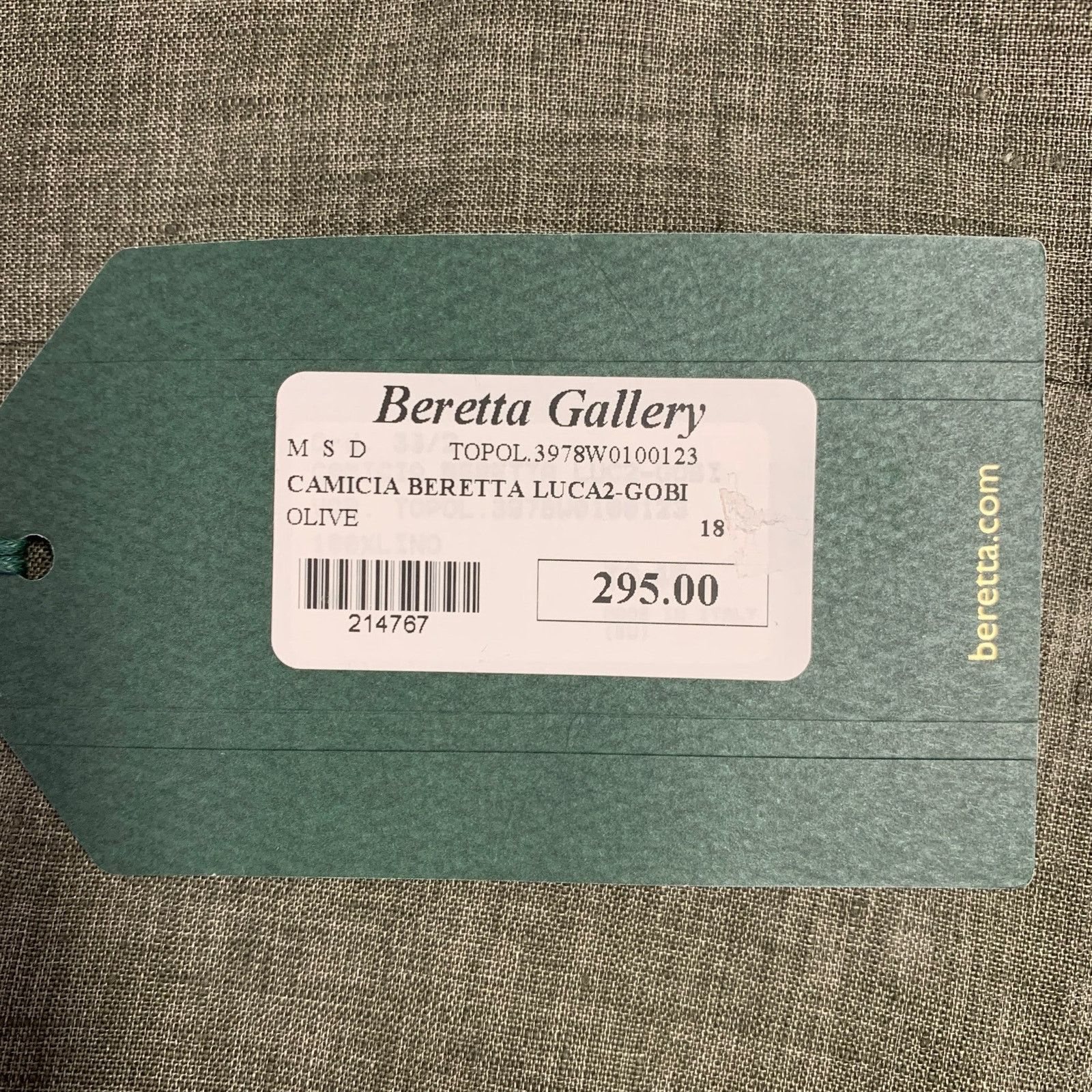 Beretta BERETTA Green Olive Two Pockets Snaps Long Sleeve Shirt Size US XXL / EU 58 / 5 - 5 Thumbnail
