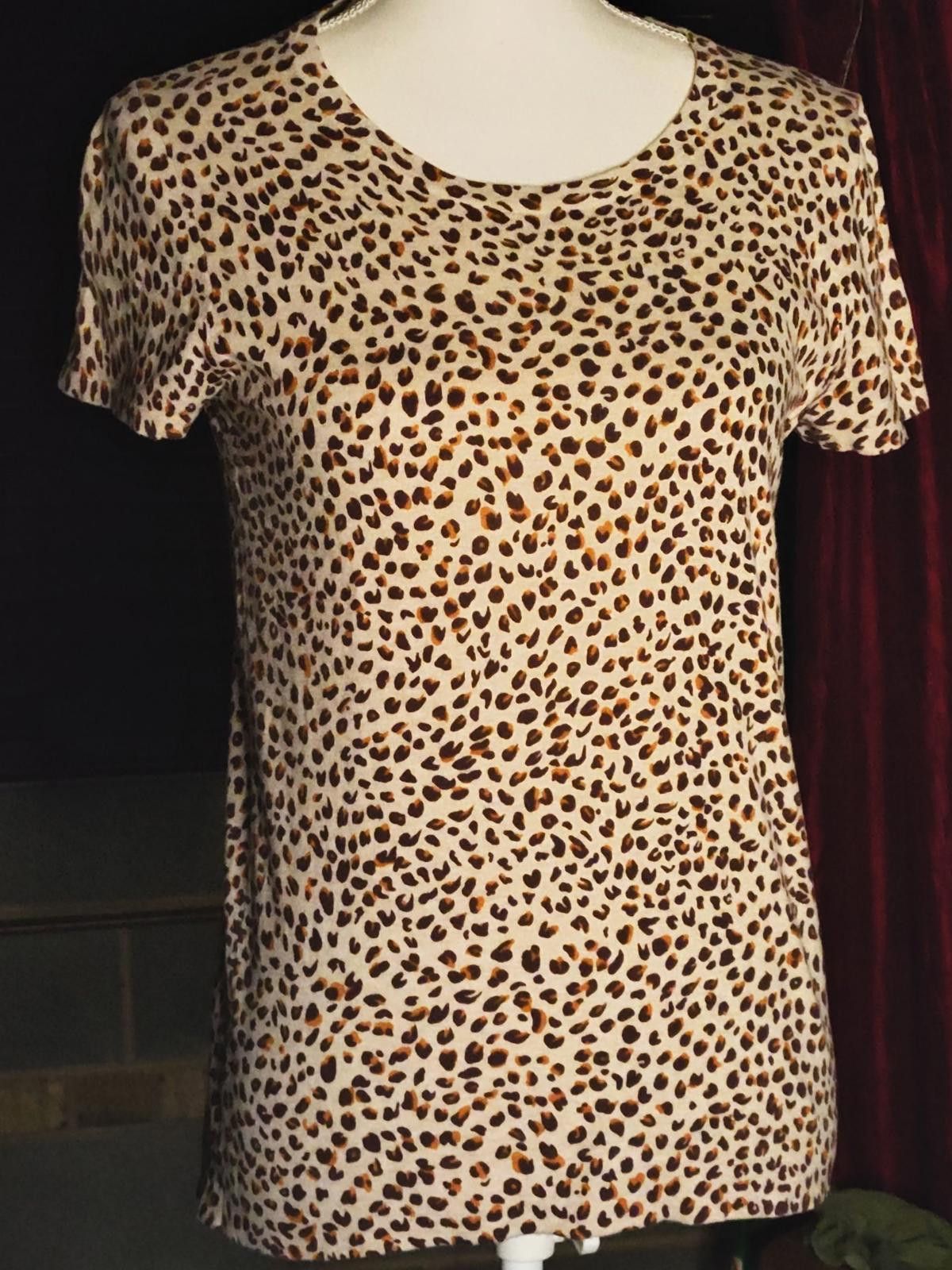 J.Crew J Crew - Leopard Print Short Sleeve Women's Top Size S / US 4 / IT 40 - 1 Thumbnail