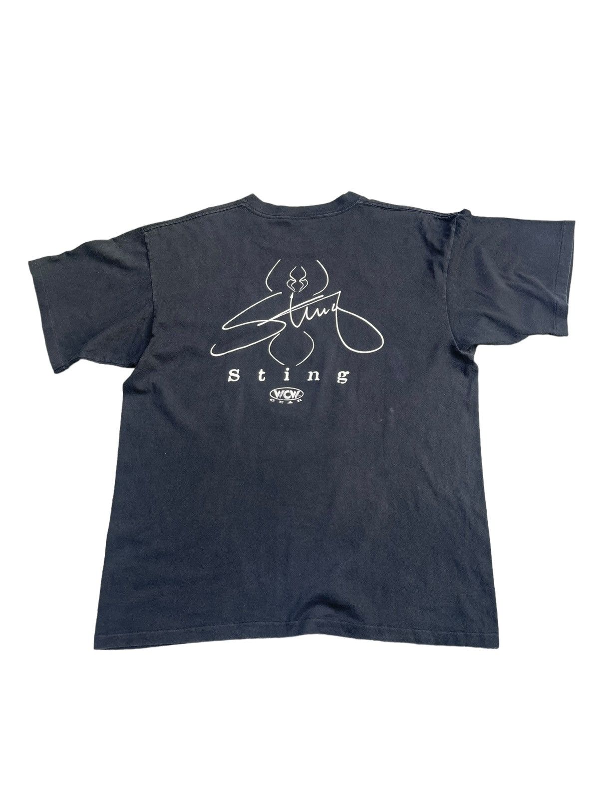 Sting Vintage Wcw Sting Tshirt Size US XL / EU 56 / 4 - 4 Thumbnail
