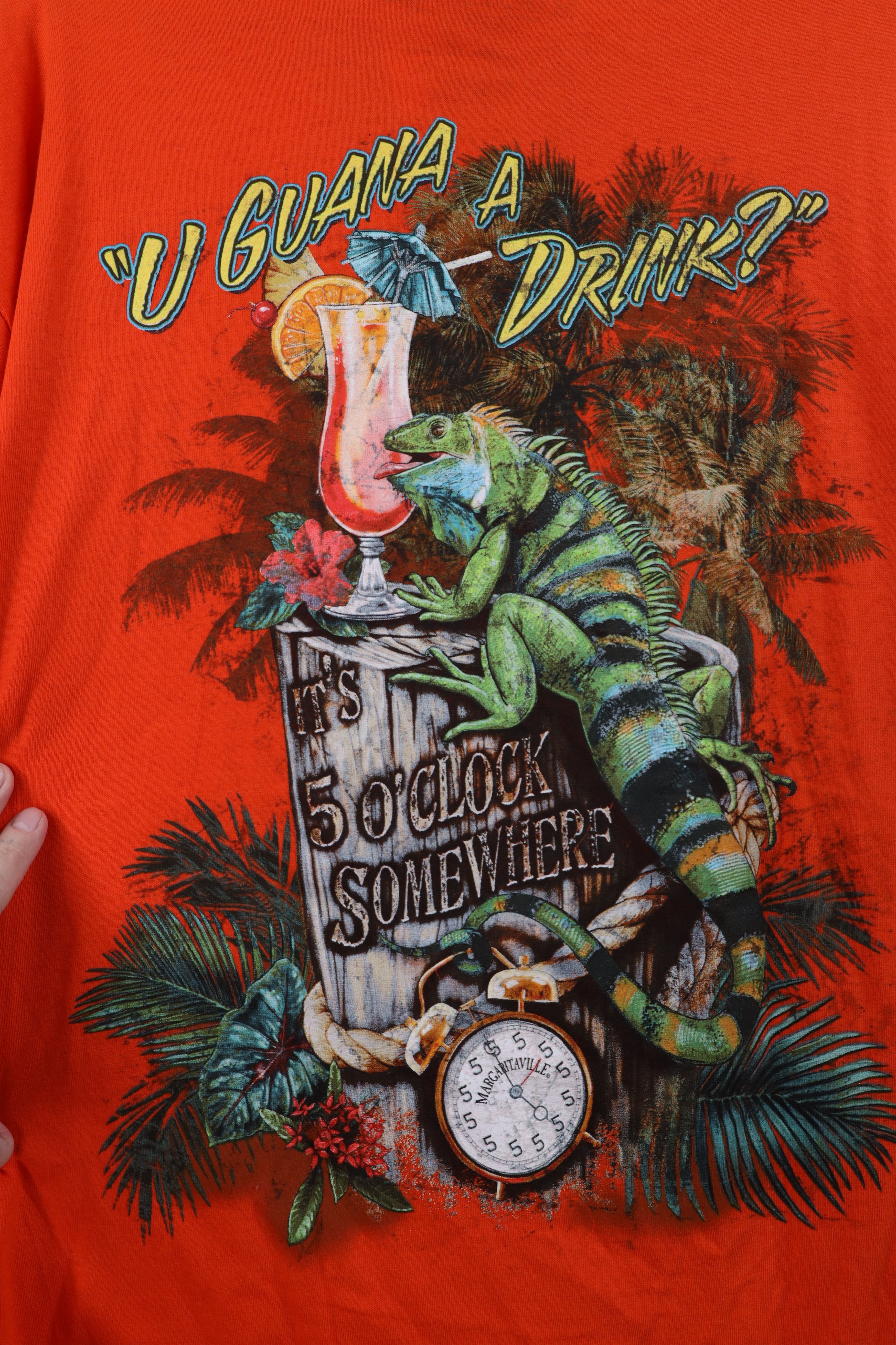 Vintage Deadstock Vintage Y2K Buffett Margaritaville Cancun T-Shirt Size US L / EU 52-54 / 3 - 8 Thumbnail