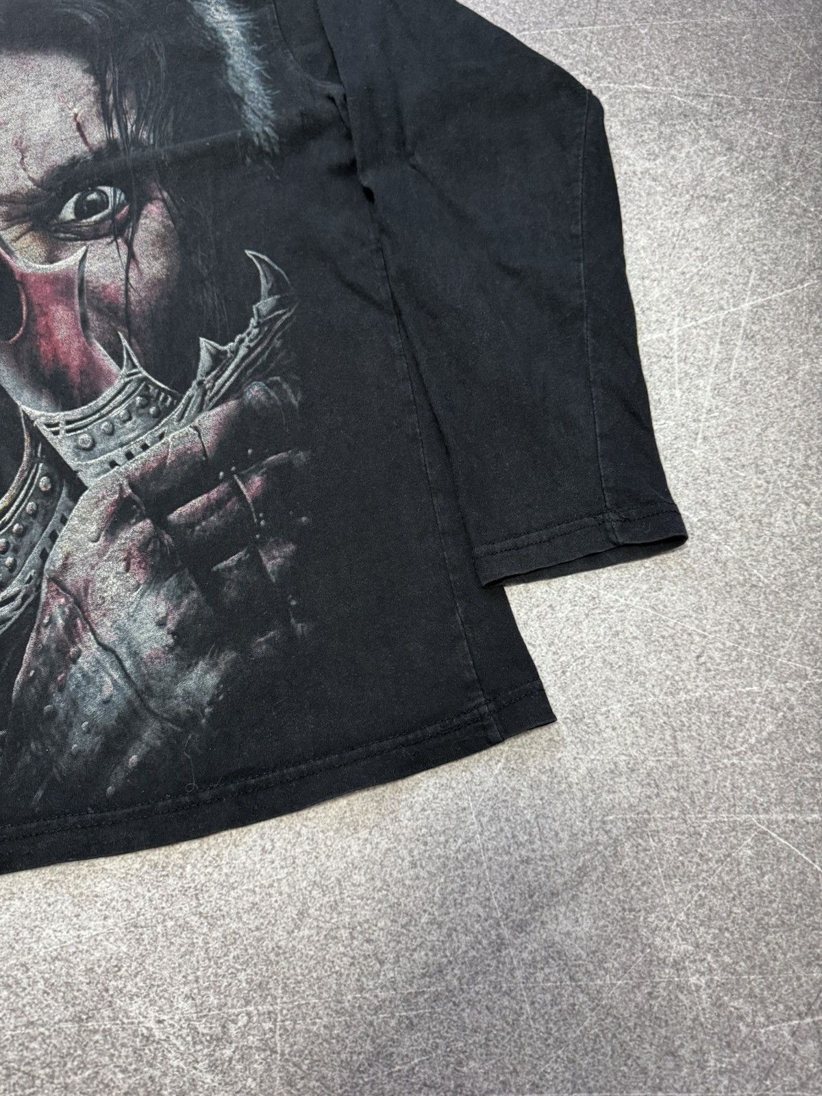 Vintage Vintage 90s Skull Longsleeve Spiral Y2K Affliction Style Size US M / EU 48-50 / 2 - 7 Thumbnail