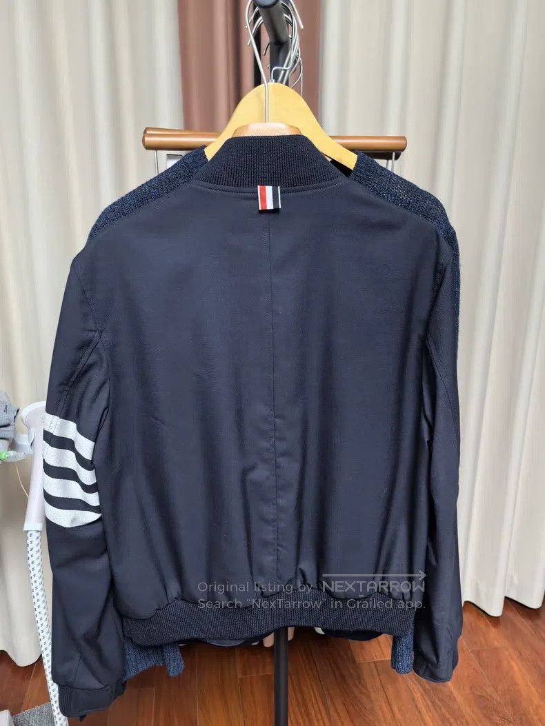 Other Thom Browne Navy Baseball Jacket Size US S / EU 44-46 / 1 - 2 Thumbnail