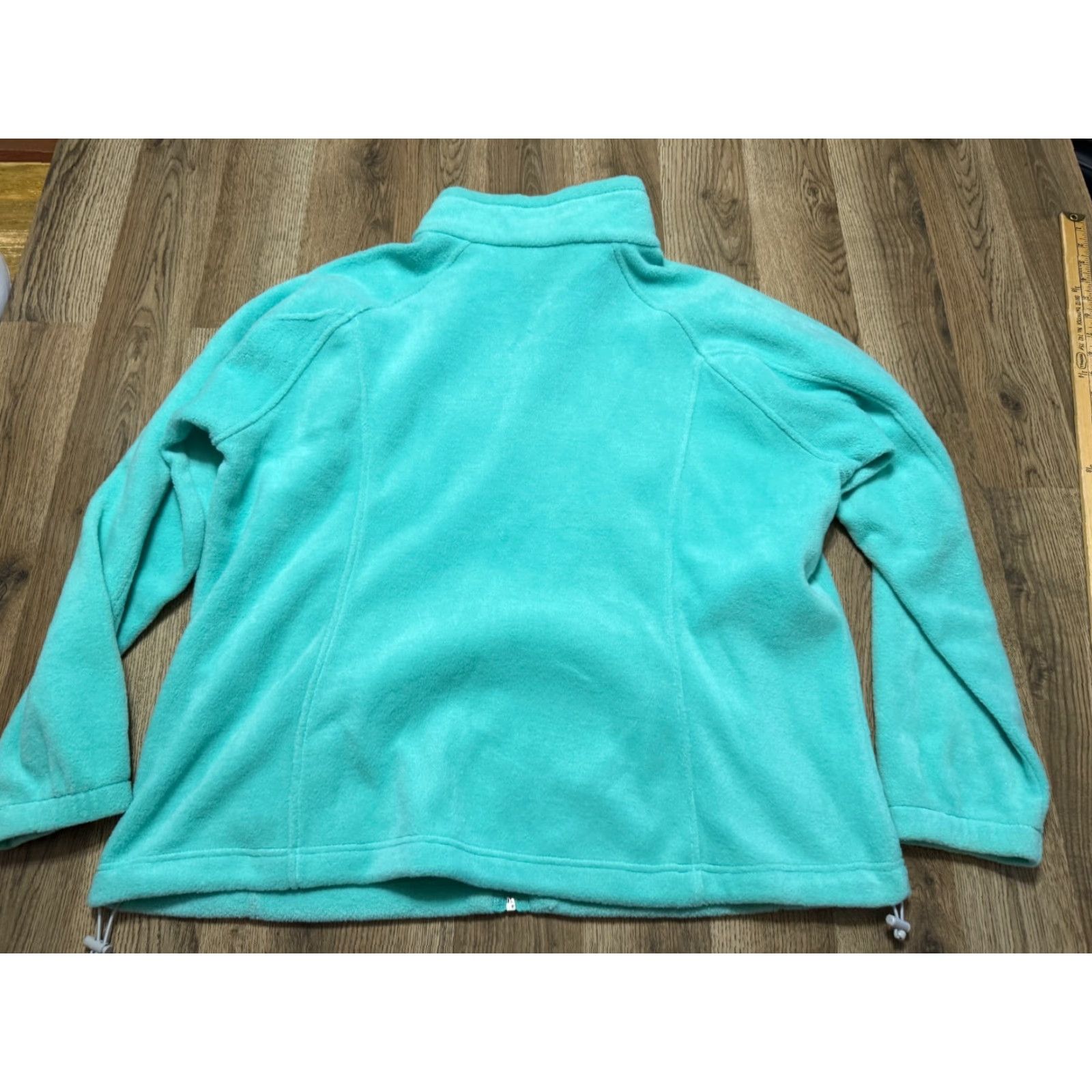 Vintage Columbia Sweater Women's 2X Green Full Zip Fleece Long Sleeve Shirt Mens Womens Girls Size XXL / US 16-18 / IT 52-54 - 2 Thumbnail
