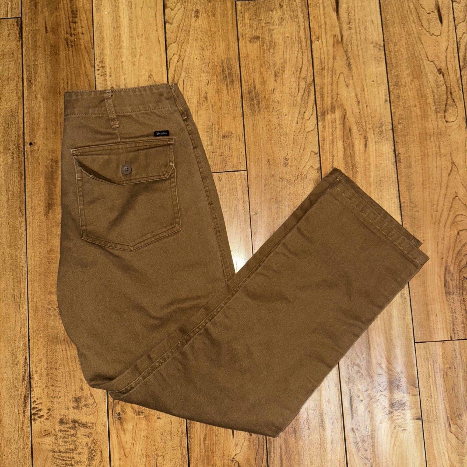 Brixton × Vintage Brixton Canvas Utility Pants Brown 30x30 Size US 30 / EU 46 - 1 Thumbnail