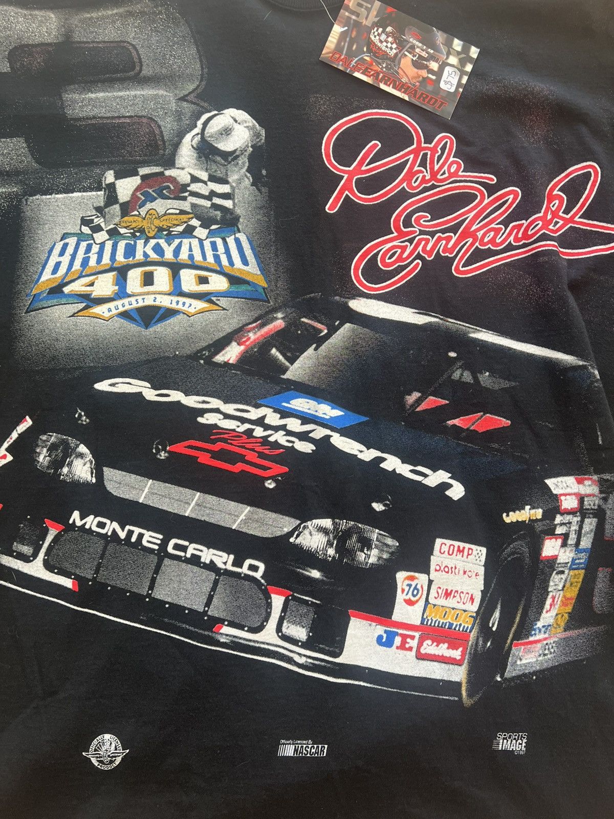 NASCAR Vintage 1997 nascar dale earnhardt brickyard 400 shirt Size US XL / EU 56 / 4 - 2 Thumbnail