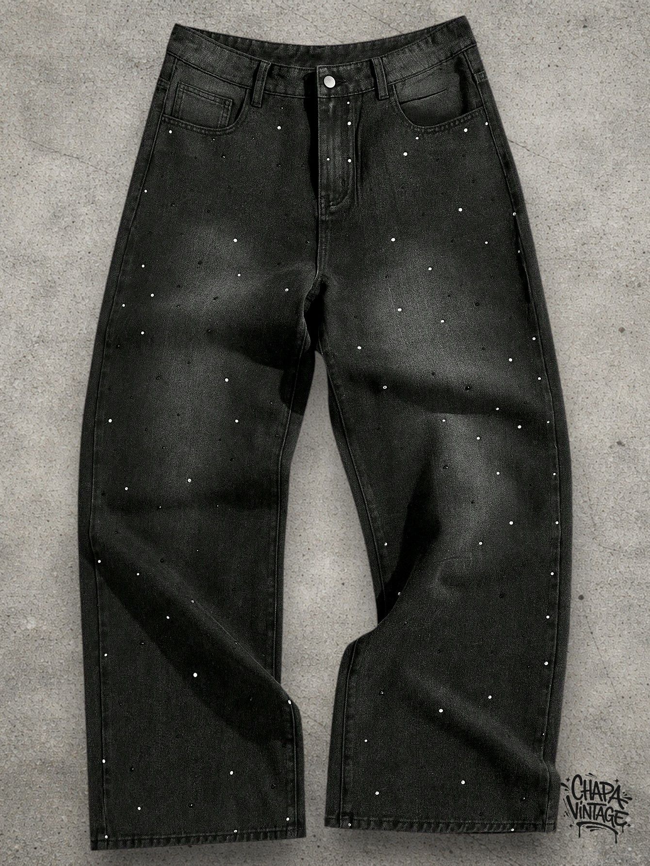 Vintage Washed dark gray jeans Size US 32 / EU 48 - 1 Thumbnail