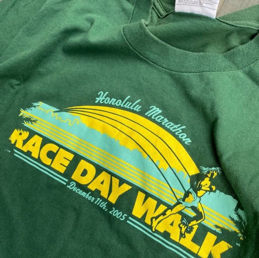Nike × Vintage Vintage nike y2k honolulu marathon race day walk tee Size US XS / EU 42 / 0 - 3 Thumbnail