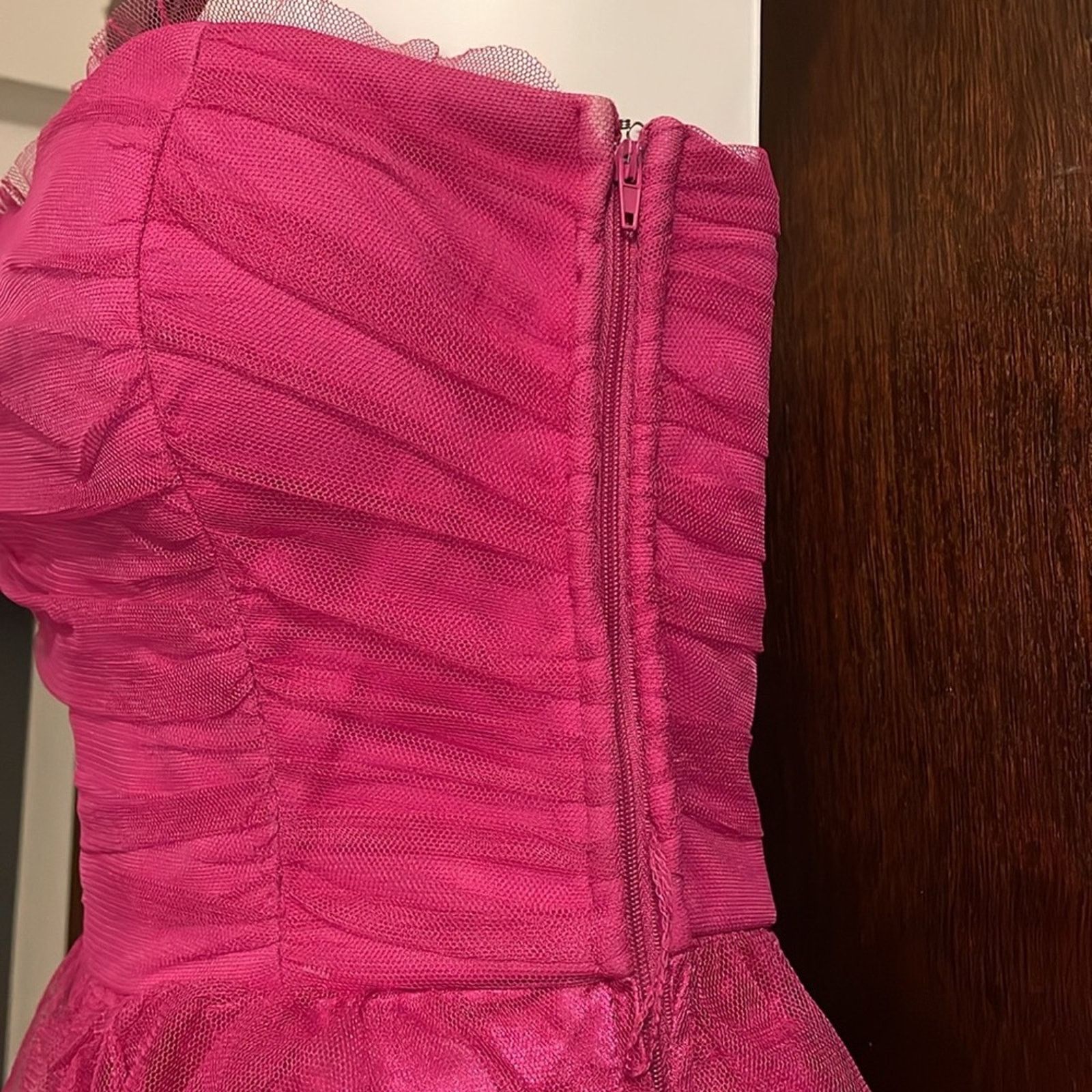 Vintage Teeze Me Junior's 5 Ombre Ruffled Tulle Mini Party Dress Size S / US 4 / IT 40 - 4 Thumbnail